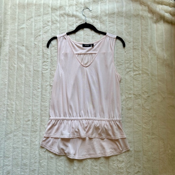 Apt. 9 Soft Pink Sleeveless Ruffle Top - Picture 4 of 6